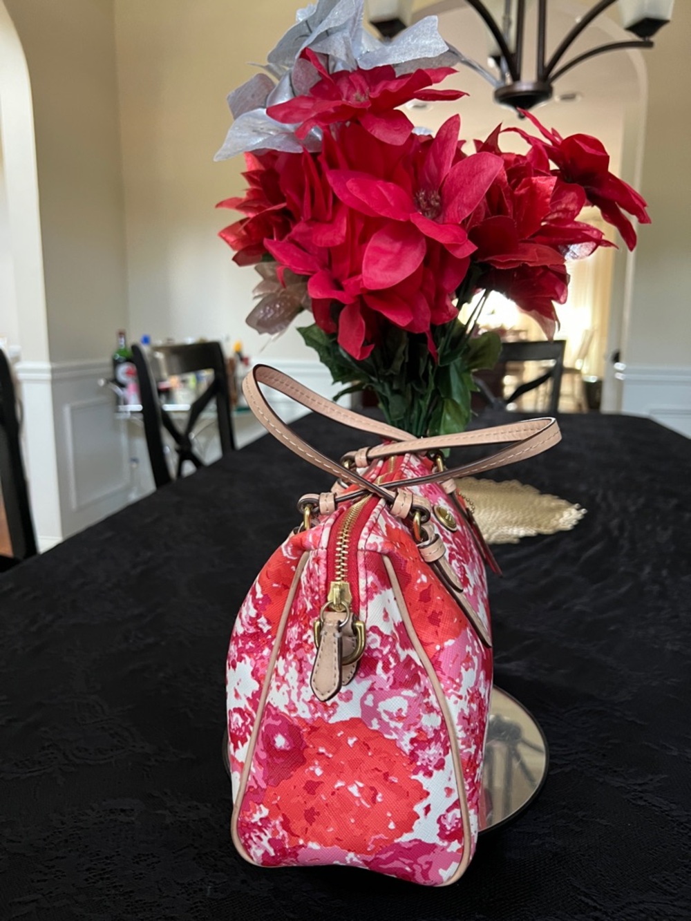 Coach Peyton Mini Floral Bennet Satchel Crossbody Bag - Picture 2 of 8